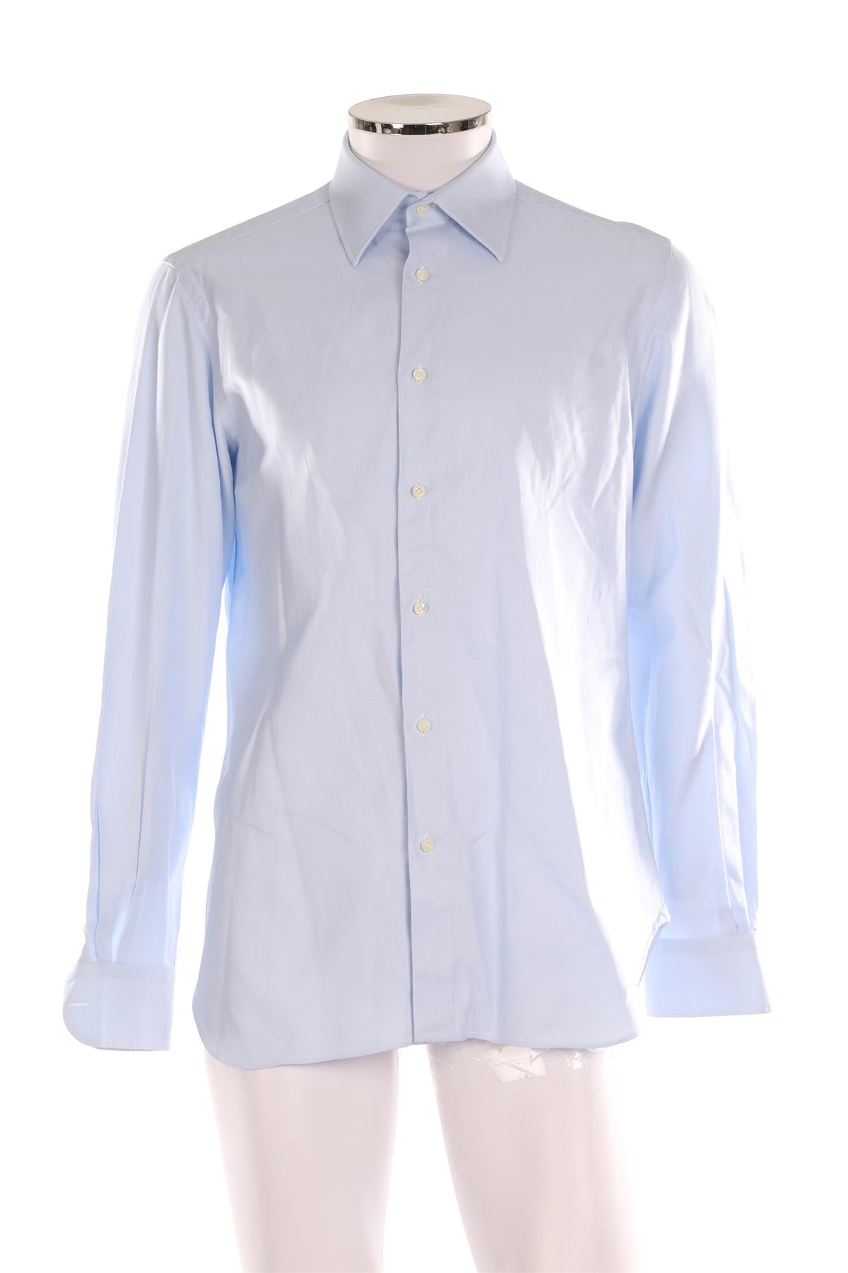 GIULIVA BLUE MEN'S COTTON SHIRT IT 48 UK/US 32