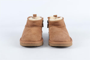 UGG BROWN GIRLS SUEDE ANKLE BOOTS EU 27.5 UK 9 US 10