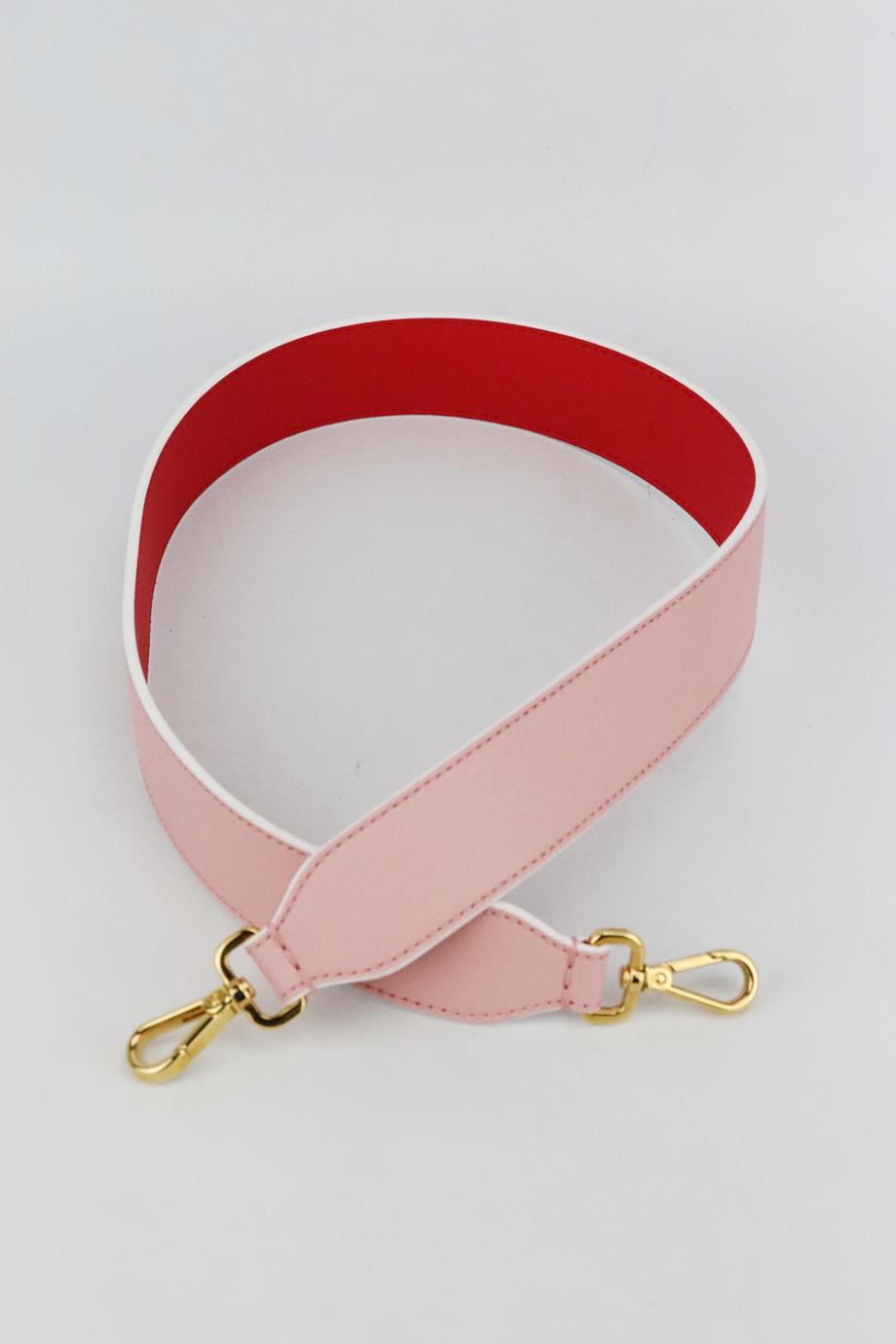 FENDI TWO TONE LEATHER BAG STRAP