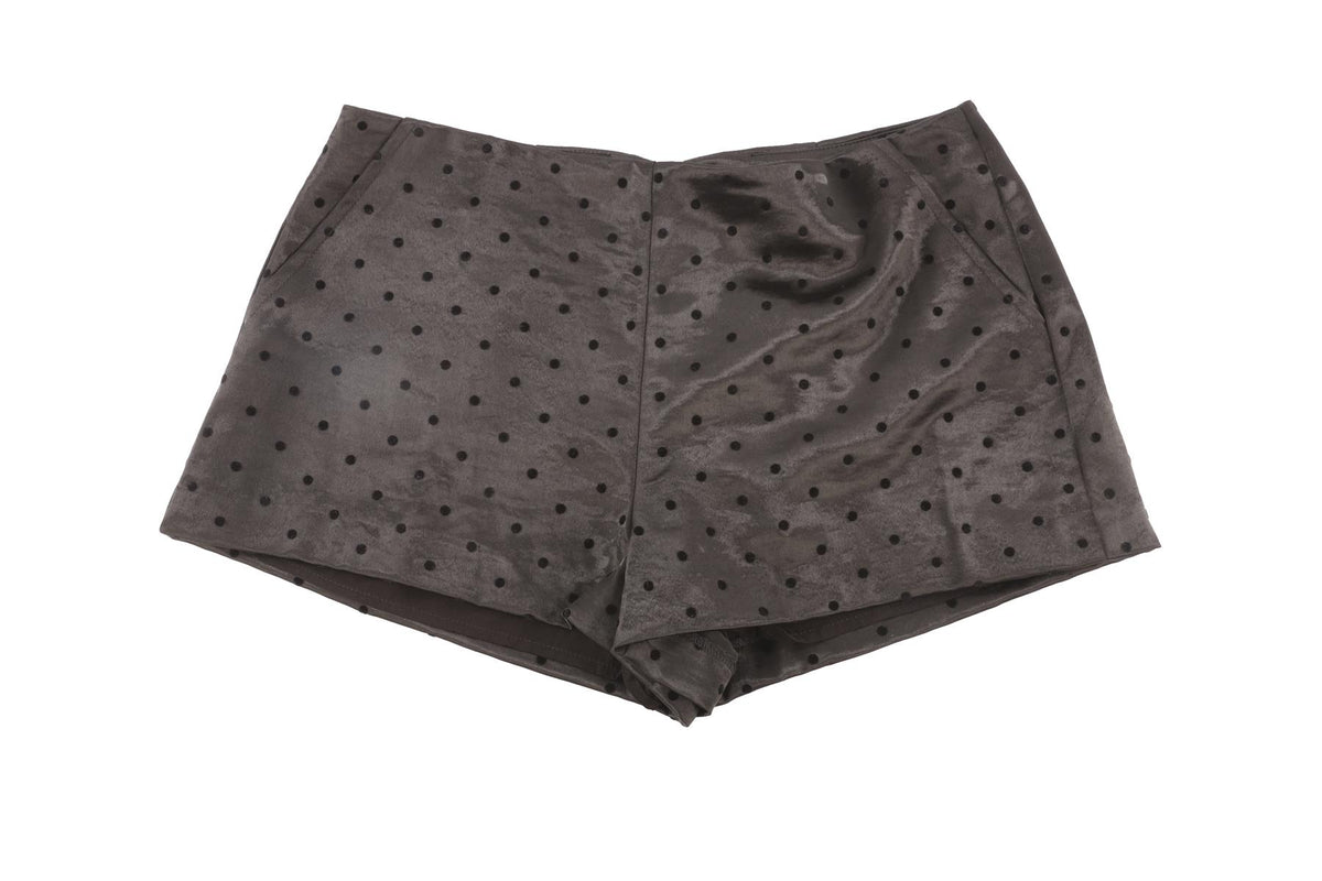 REFORMATION BLACK SATIN SHORTS US 2 UK 6