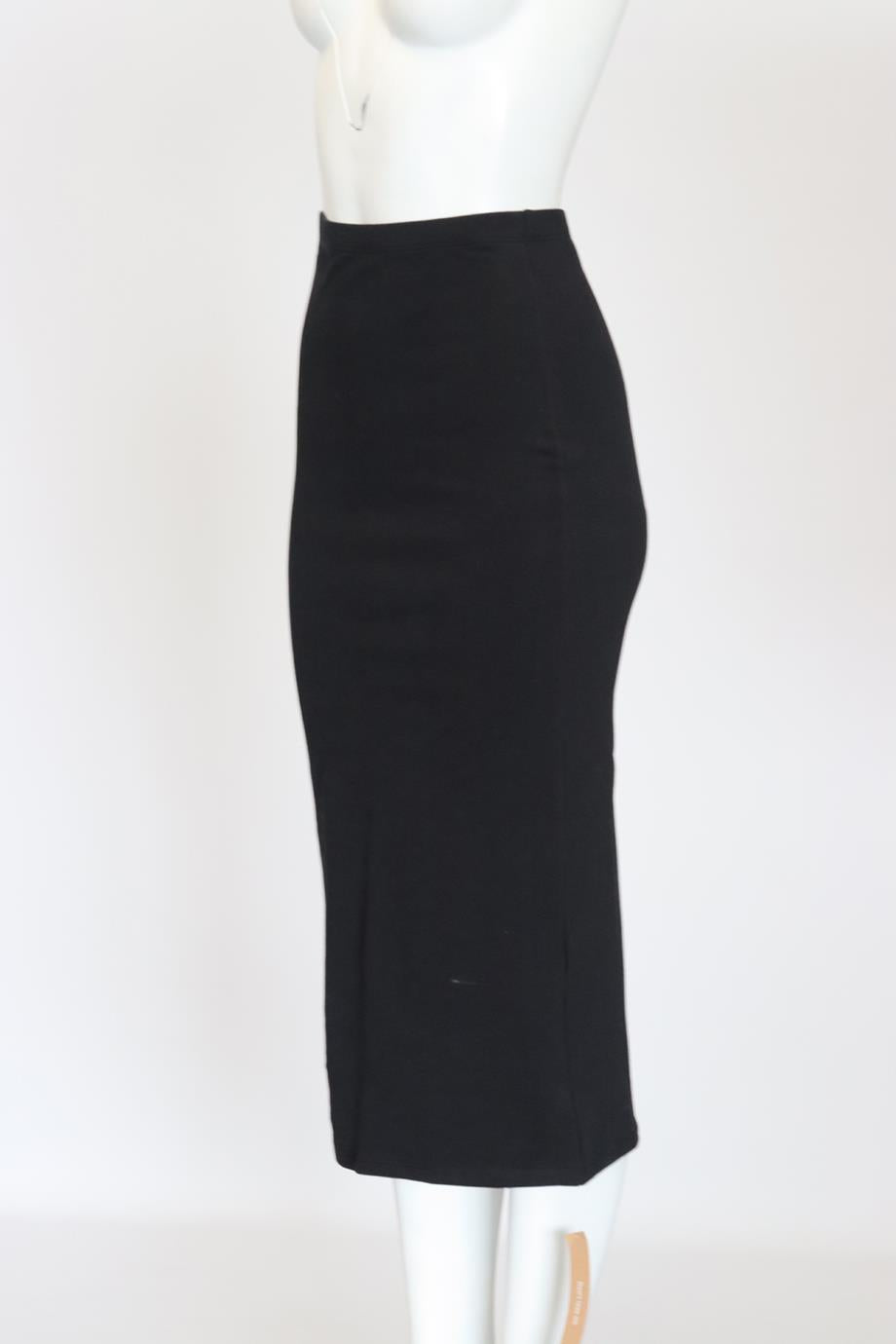 REFORMATION STRETCH JERSEY MIDI SKIRT XSMALL