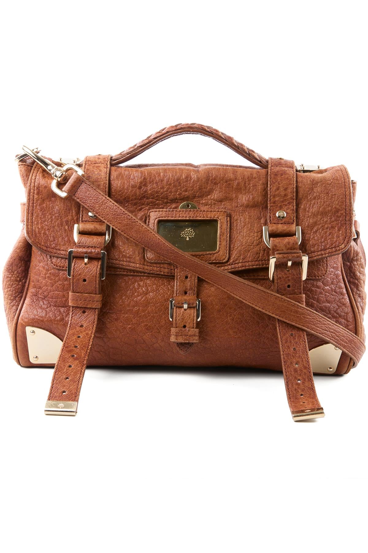 MULBERRY BROWN ALEXA LEATHER SHOULDER BAG