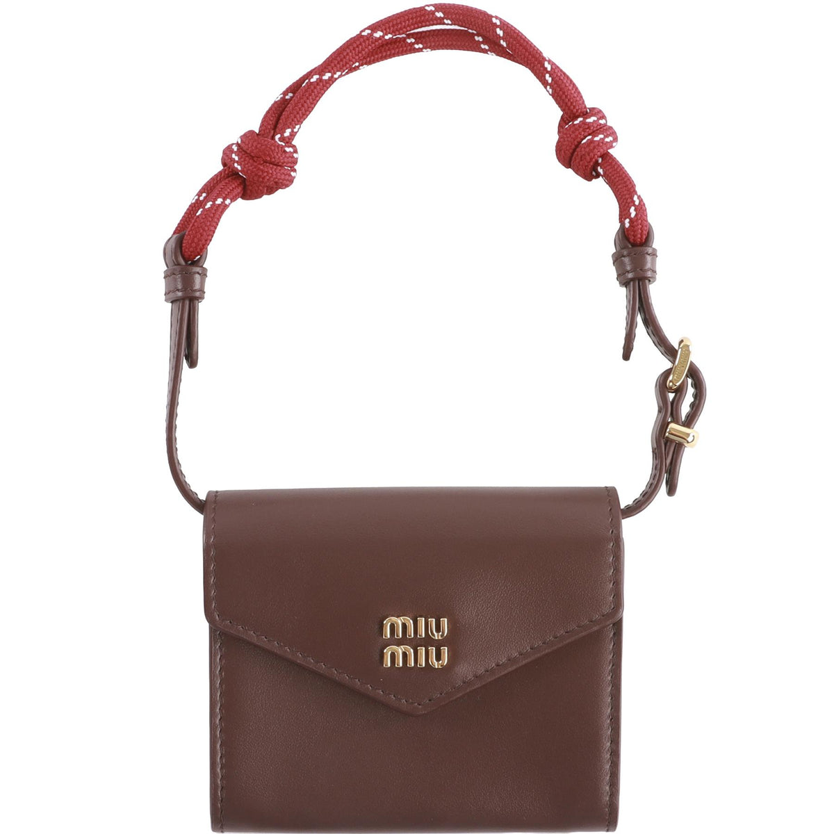 MIU MIU BROWN LEATHER WALLET