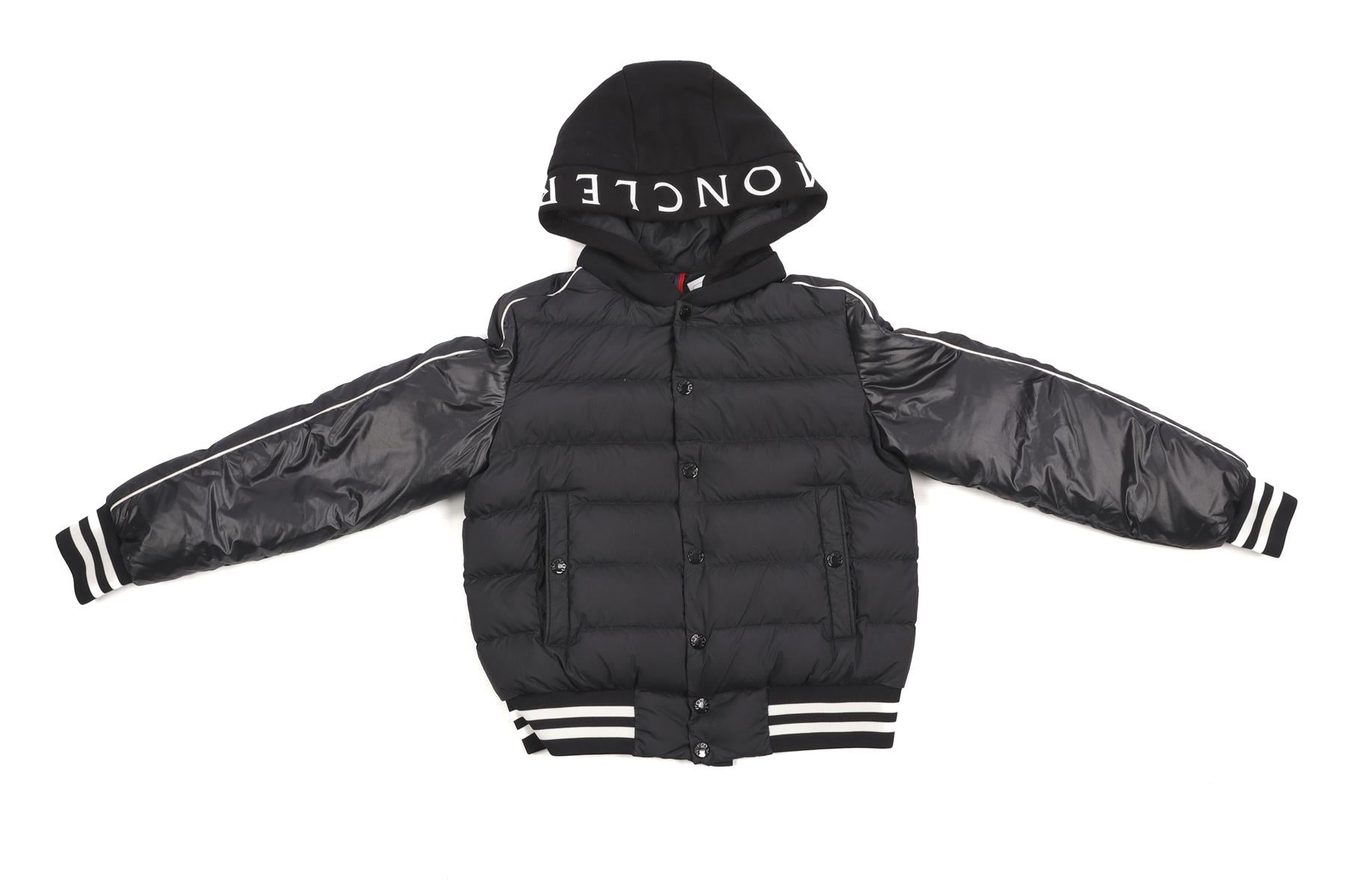 MONCLER BLACK KIDS BOYS JACKET 12 YEARS
