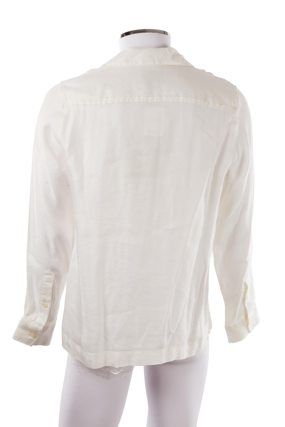 WHITE MEN'S LINEN SHIRT