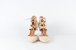 AQUAZURRA BEIGE SUEDE PUMPS EU 38 UK 5 US 8