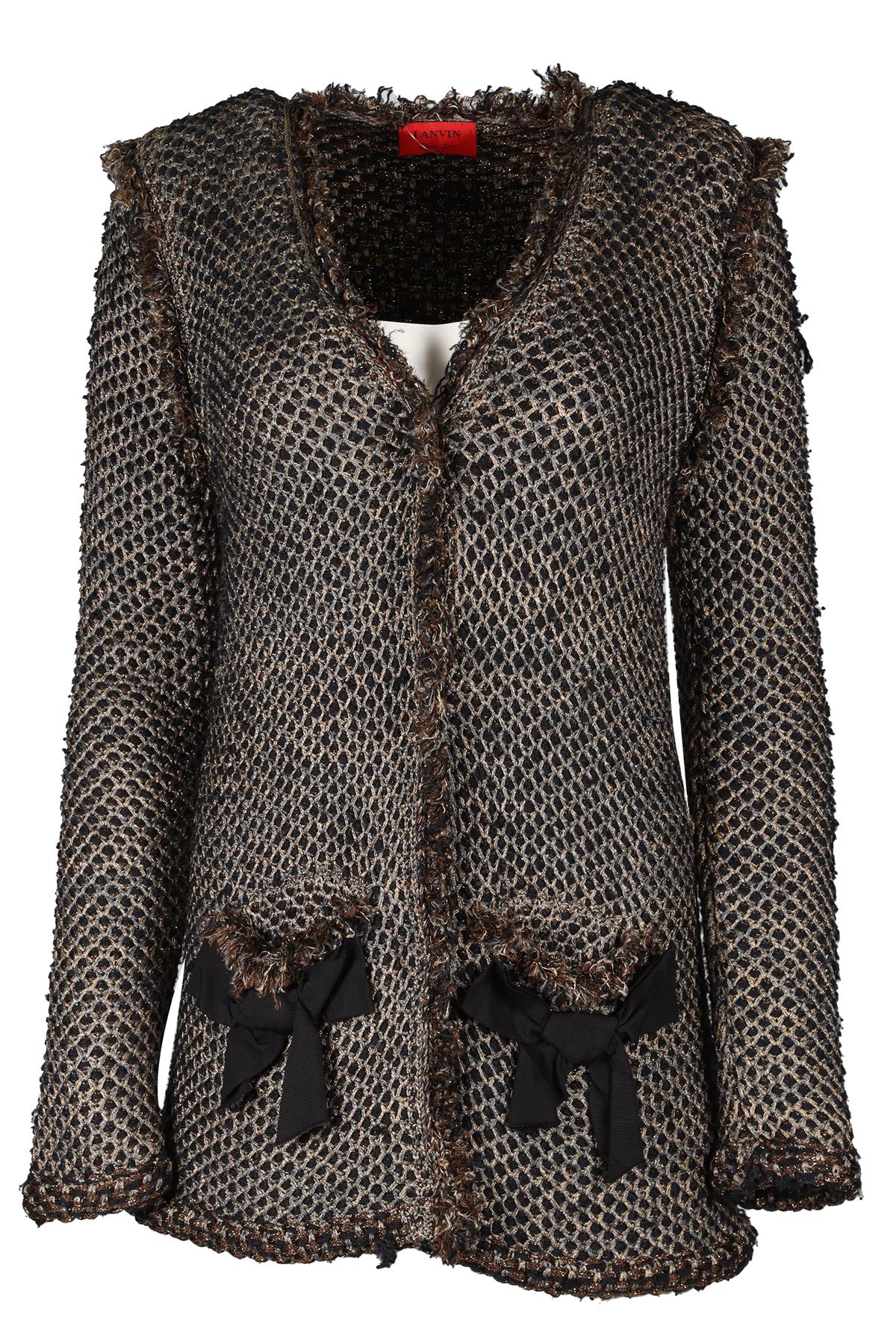 LANVIN GOLD 2011 TWEED JACKET MEDIUM
