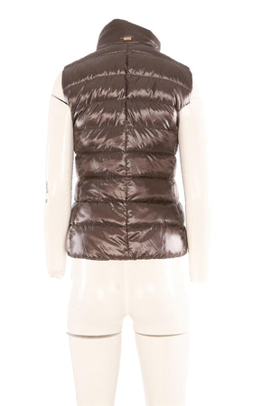 HERNO GREY PADDED DOWN GILET MEDIUM