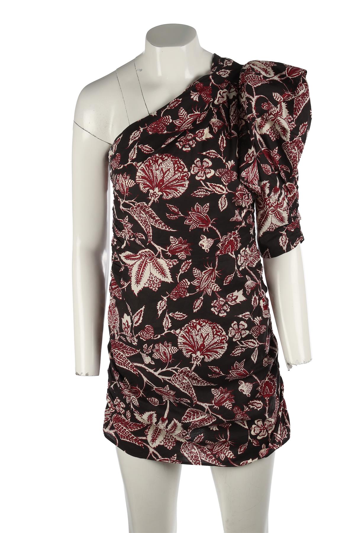 ISABEL MARANT BLACK COTTON MINI DRESS FR 36 UK 8 US 4