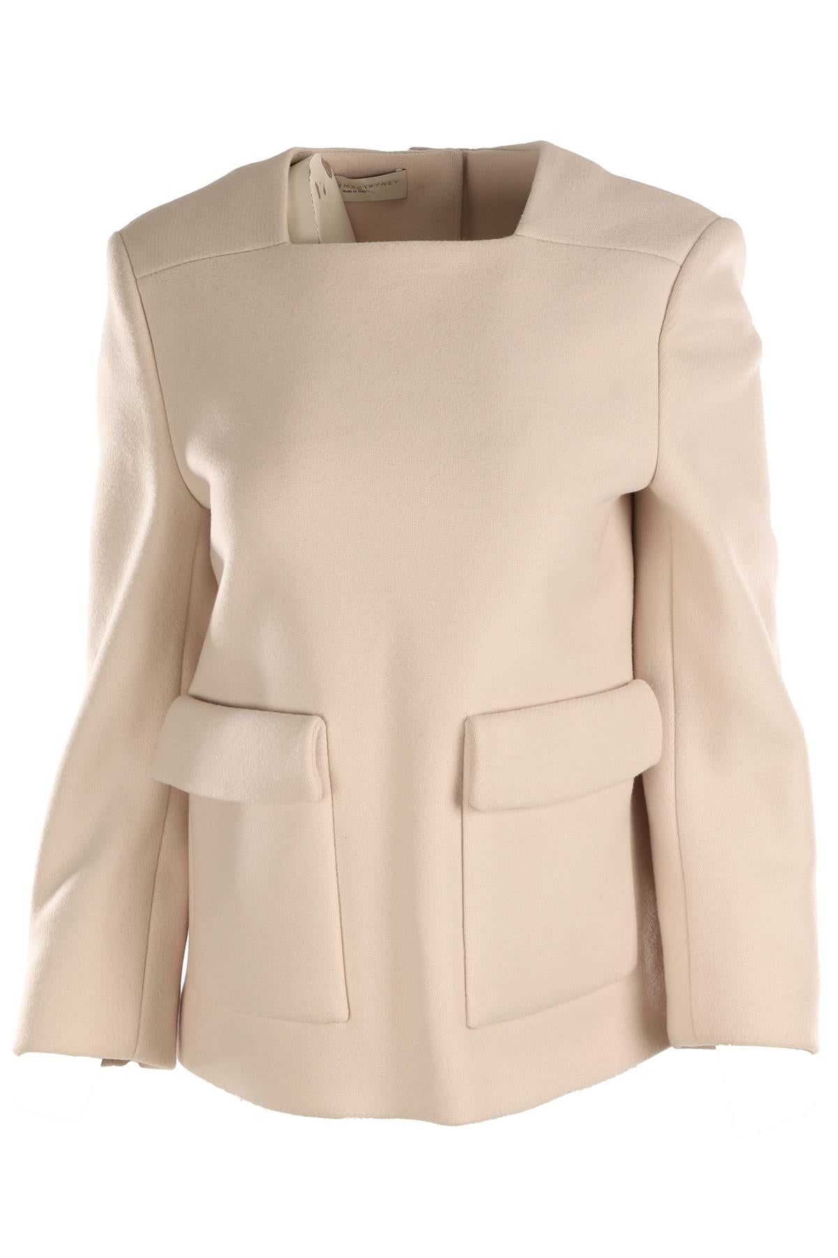 STELLA MCCARTNEY ECRU WOOL TOP IT 42 UK 10