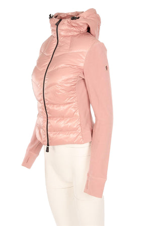 MONCLER GRENOBLE PINK FLEECE HOODIE SMALL