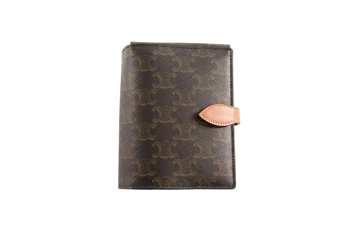 CELINE BROWN TRIOMPH CANVAS TRAVEL KIT ONE SIZE