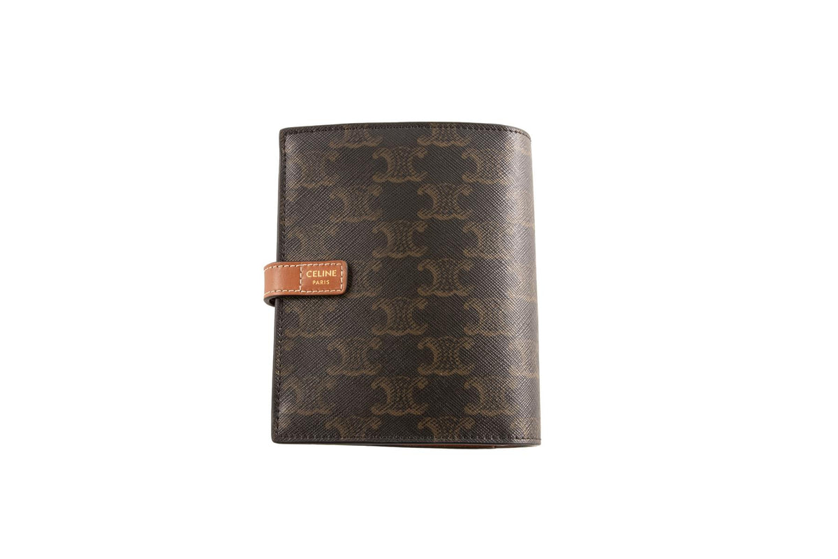 CELINE BROWN TRIOMPH CANVAS TRAVEL KIT ONE SIZE