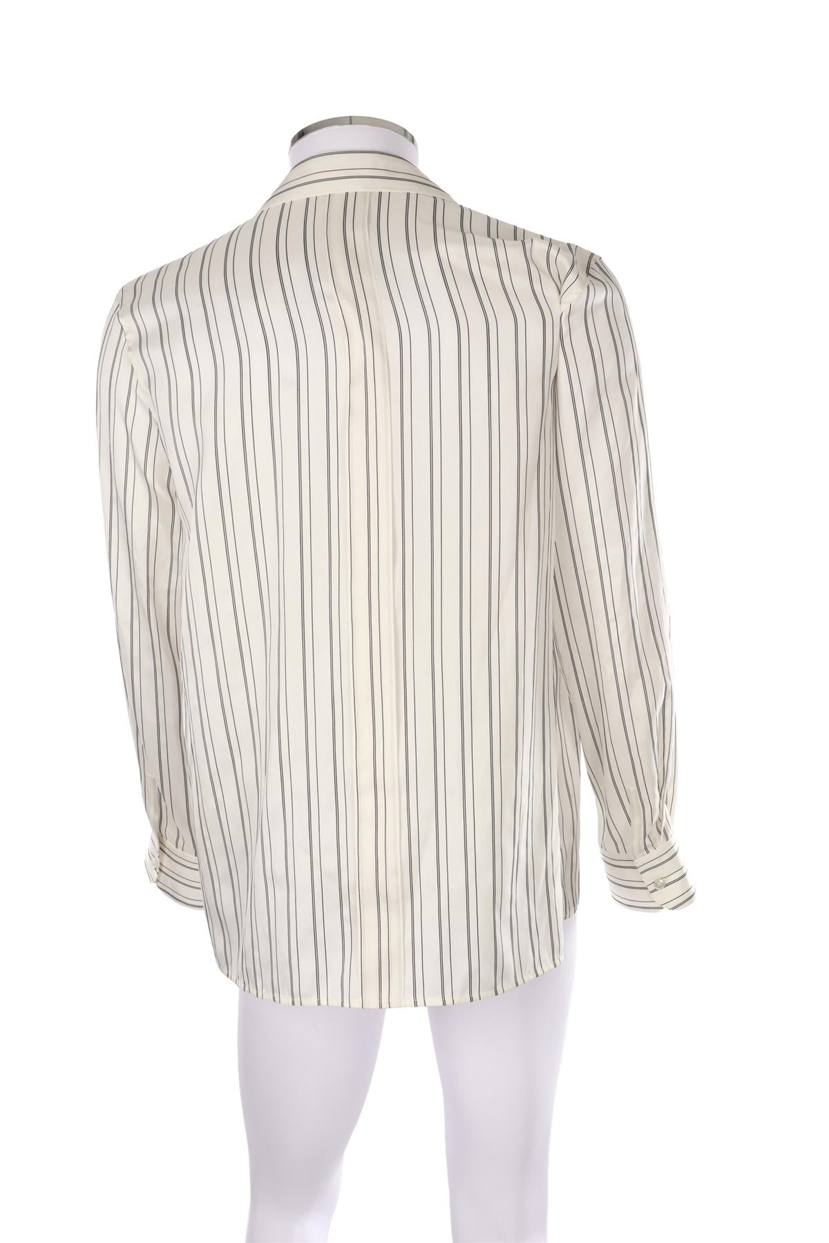 WHITE MEN'S SILK SHIRT