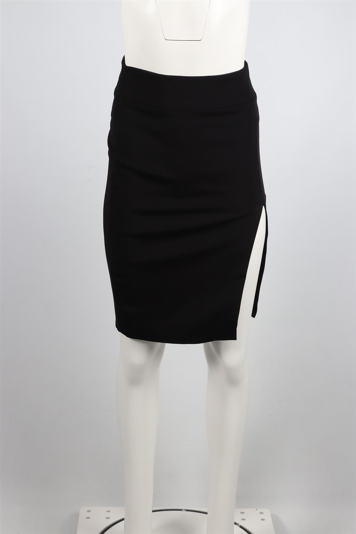 TOM FORD BLACK CREPE MIDI SKIRT IT 38 UK 6
