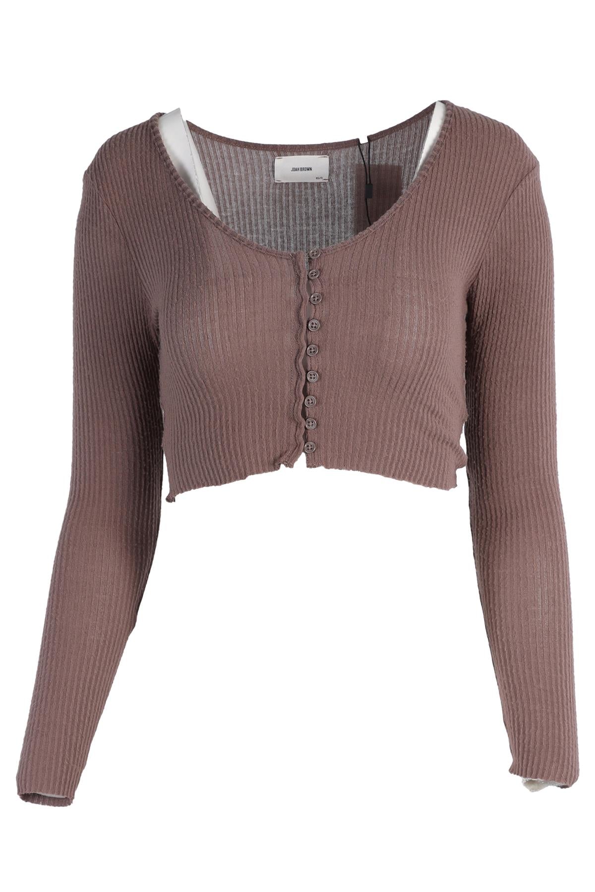 JOAH BROWN BROWN CARDIGAN XSMALL/SMALL