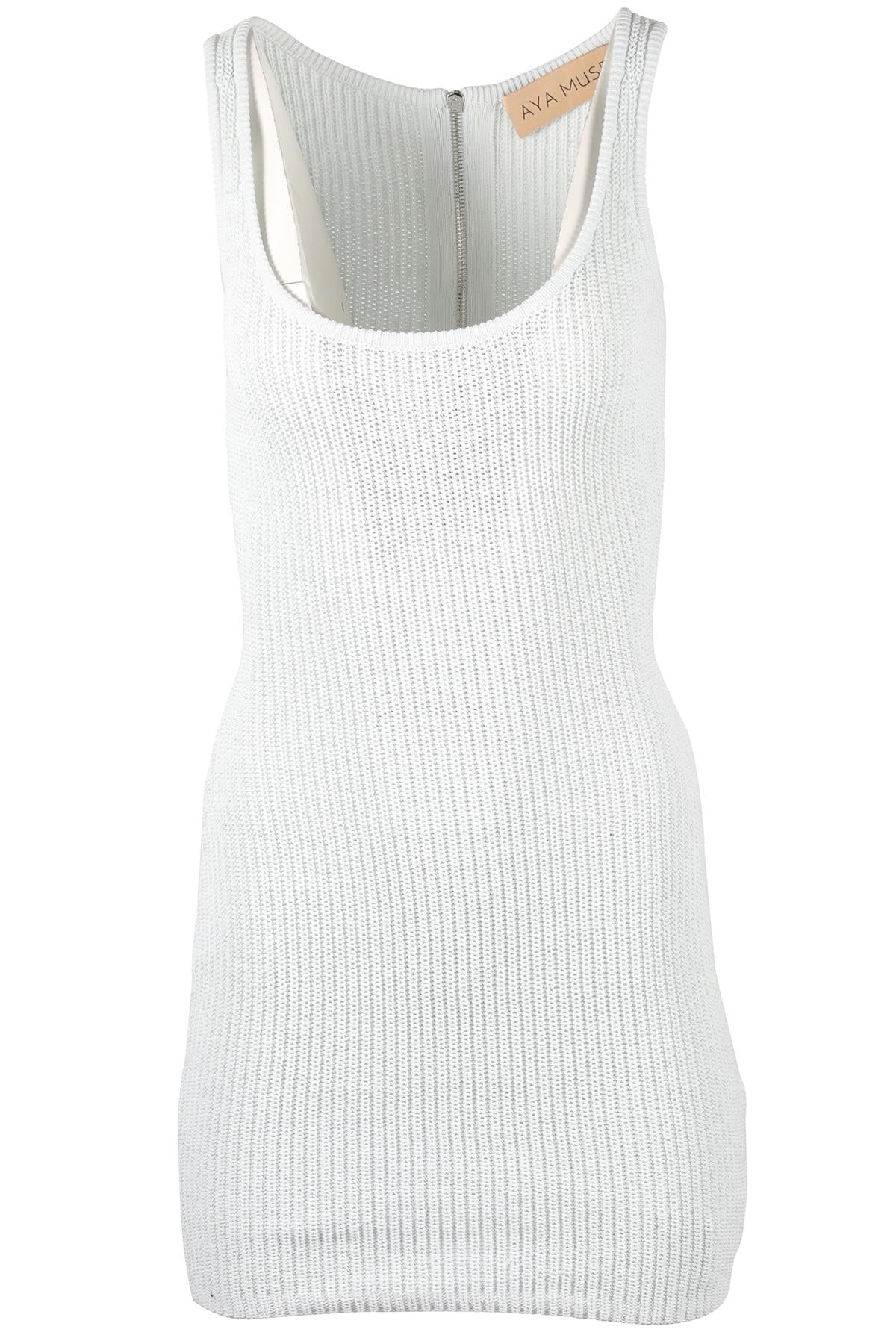 AYA MUSE BLUE COTTON MINI DRESS SMALL