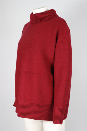 VANESSA BRUNO RED WOOL SWEATER MEDIUM