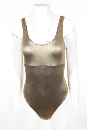 CHANEL GOLD 2024 SWIMSUIT FR 42 UK 14