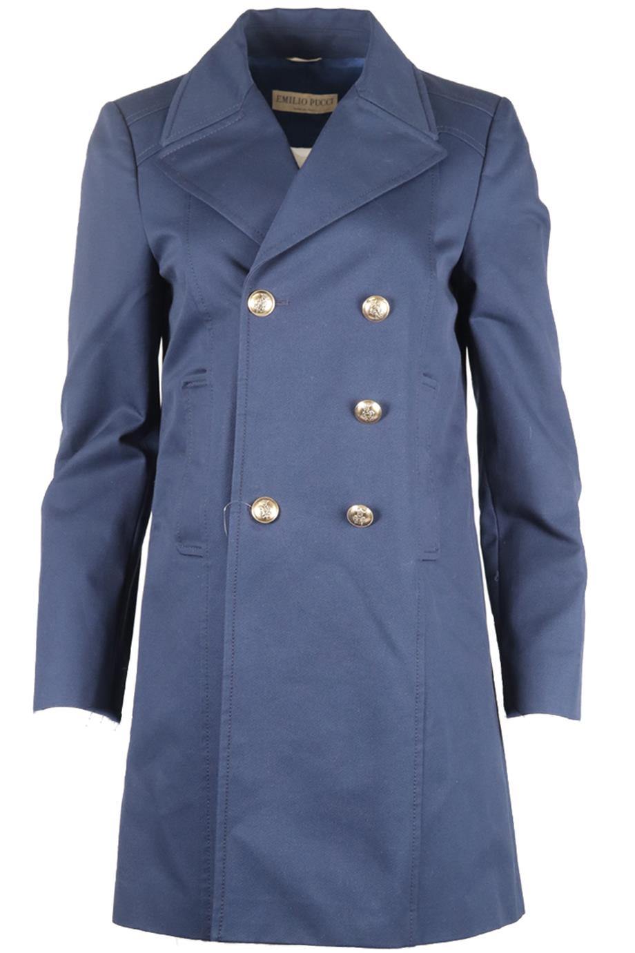 EMILIO PUCCI DOUBLE BREASTED COTTON BLEND COAT UK 12