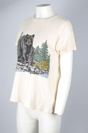 THE GREAT CREAM COTTON T-SHIRT UK 6