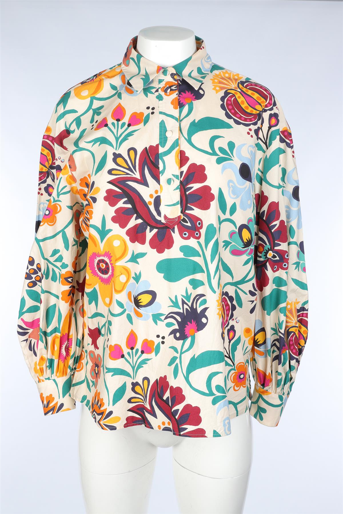 LA DOUBLE J MULTI COTTON SHIRT SMALL