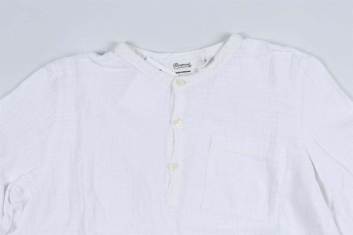 BONPOINT WHITE KIDS BOYS SHIRT 10 YEARS