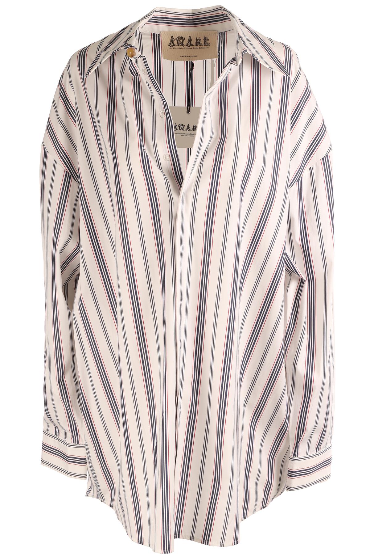 A.W.A.K.E MODE WHITE COTTON SHIRT XSMALL