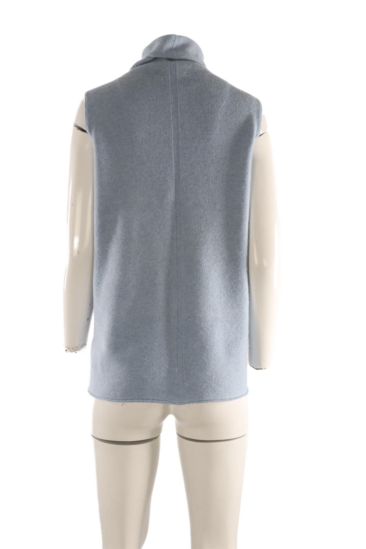 THE ROW BLUE WOOL TOP SMALL