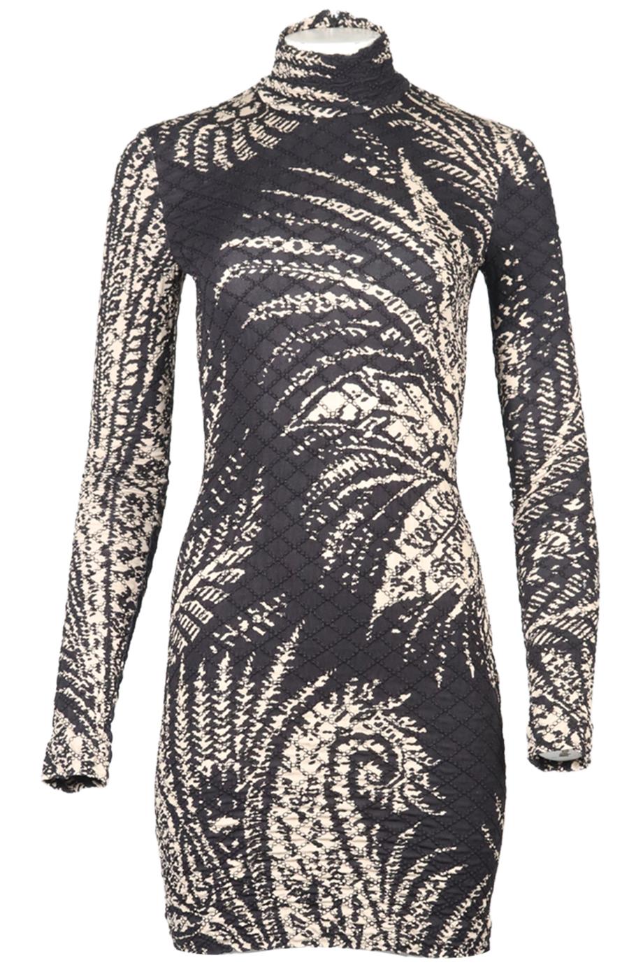 ETRO PRINTED VISCOSE MINI DRESS IT 40 UK 8