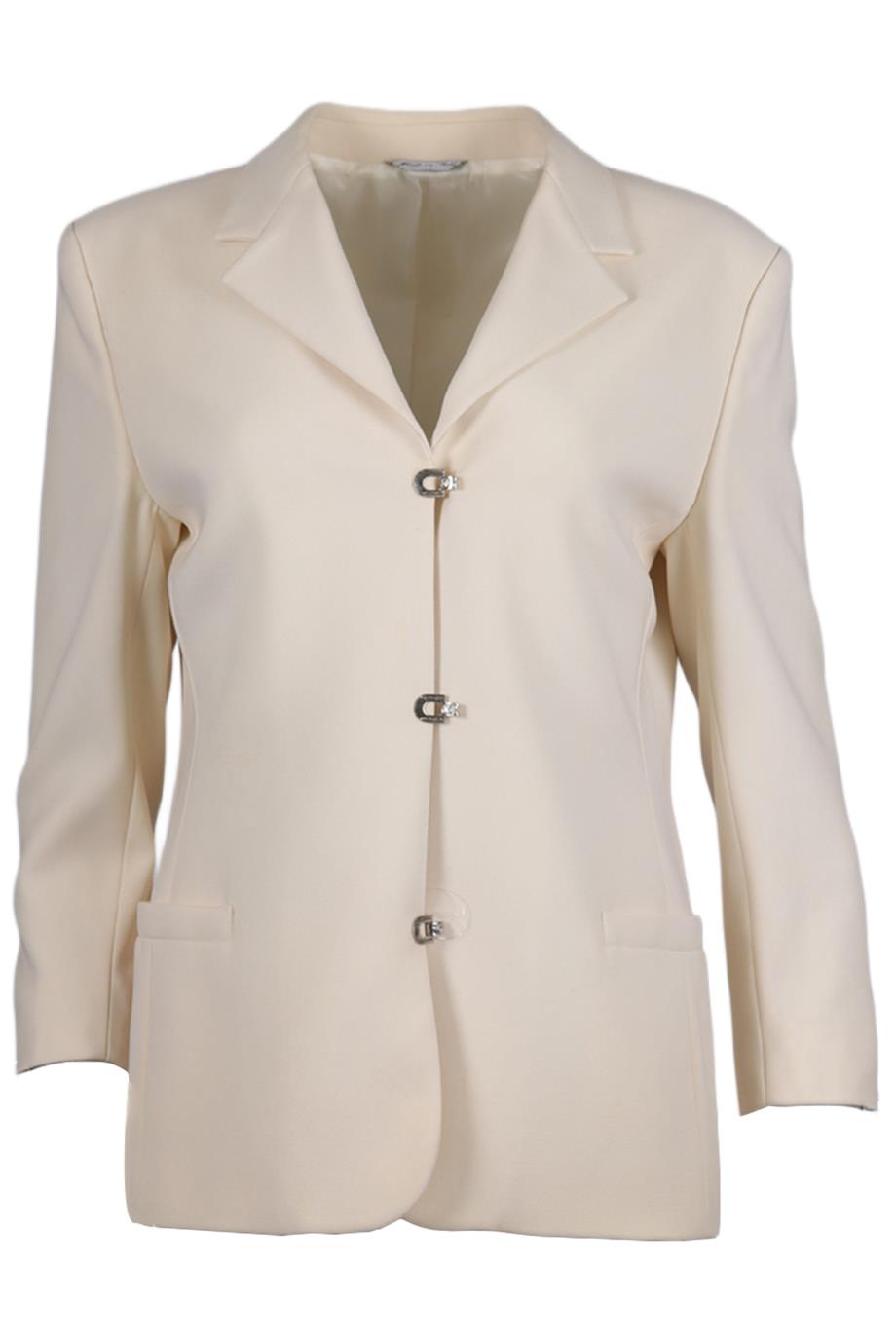 GIANNI VERSACE VINTAGE CREPE BLAZER IT 44 UK 12