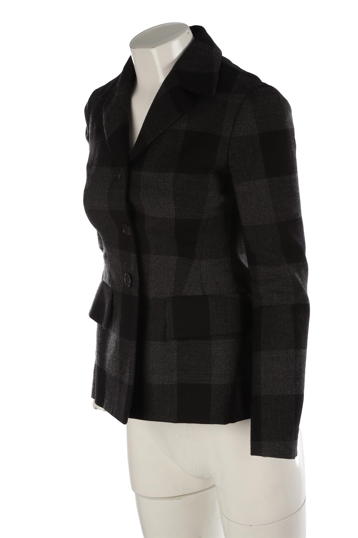 CHRISTIAN DIOR BLACK WOOL BLAZER FR 36 UK 8