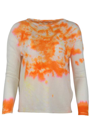 LOVE TANJANE TIE DYED CASHMERE SWEATER SMALL