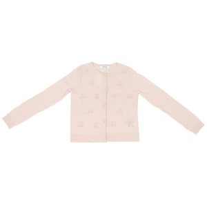 BONPOINT PINK KIDS GIRLS CASHMERE CARDIGAN 8 YEARS