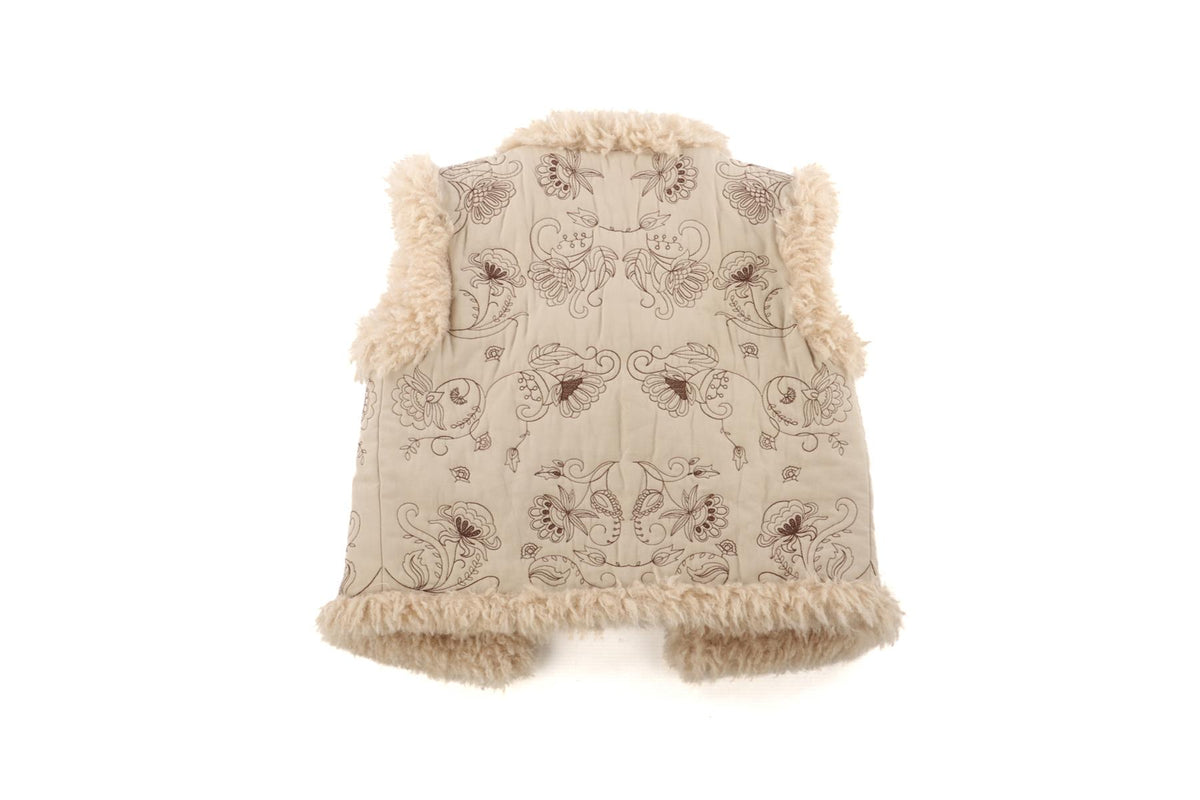 BONPOINT BEIGE KIDS GIRLS GILET 5 YEARS