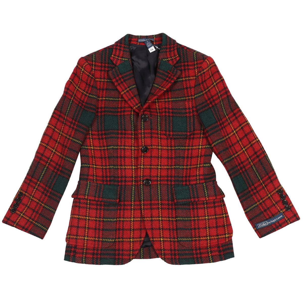 POLO RALPH LAUREN RED KIDS WOOL BLAZER 8 YEARS