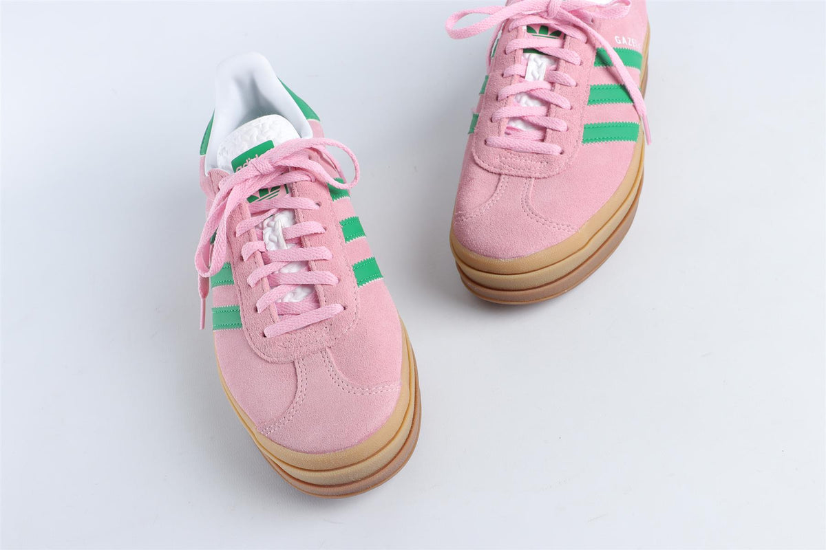 ADIDAS PINK GAZELLE BOLD 'TRUE PINK GREEN' SNEAKERS EU 38.5 UK 5 US 7