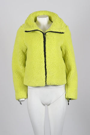 APPARIS FAUX SHEARLING AND SHELL JACKET XSMALL