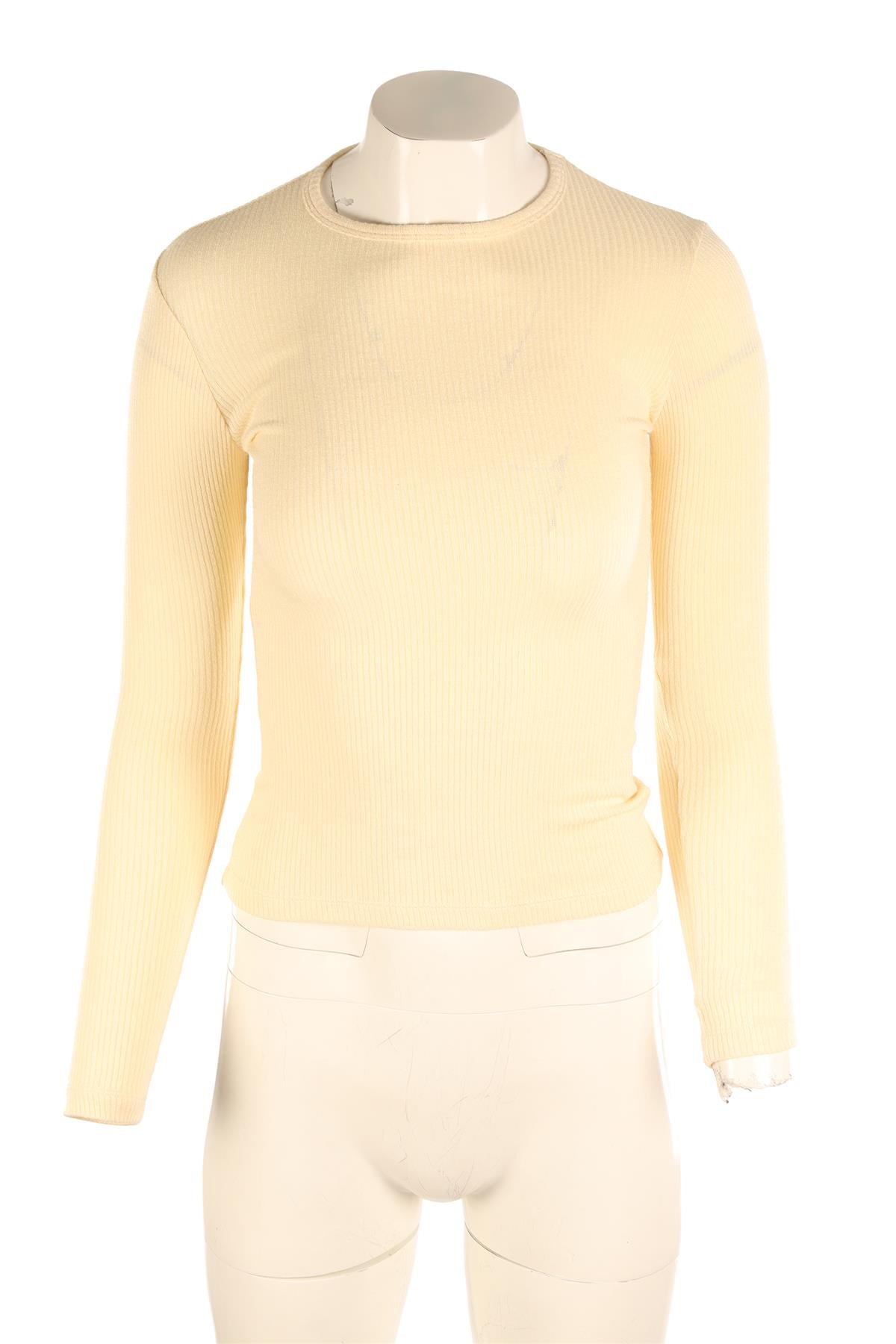 SABLYN CREAM JERSEY TOP XSMALL