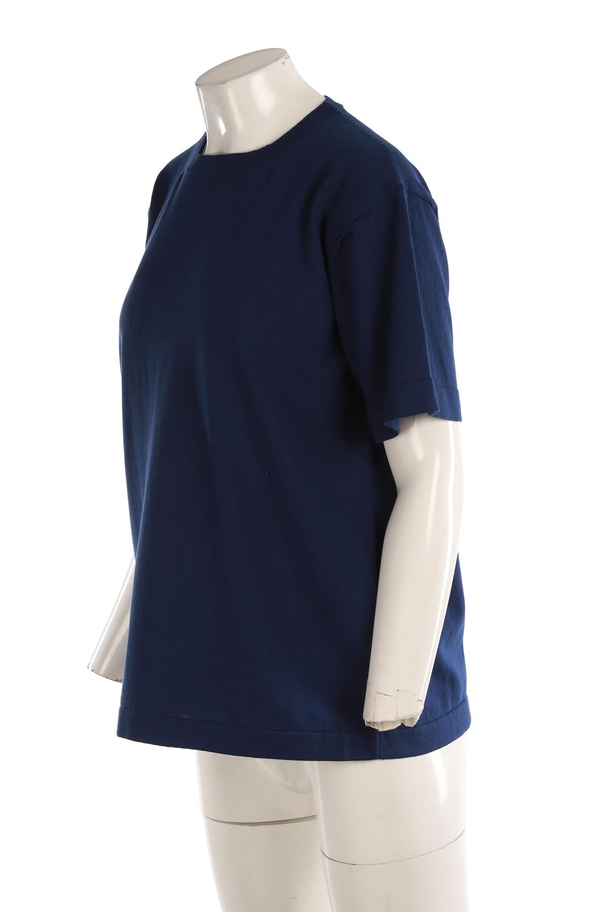 &DAUGHTER NAVY COTTON T-SHIRT XSMALL
