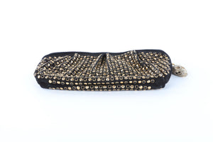 PHILIPP PLEIN BLACK SUEDE CLUTCH