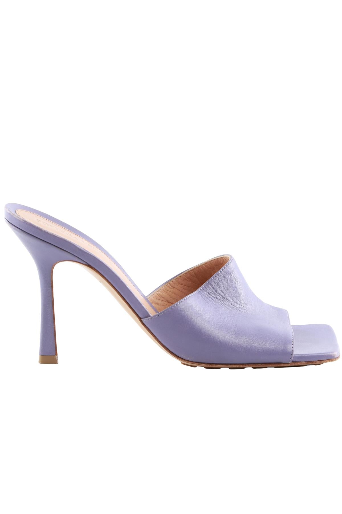 BOTTEGA VENETA PURPLE LEATHER MULES EU 38.5 UK 5.5 US 8.5