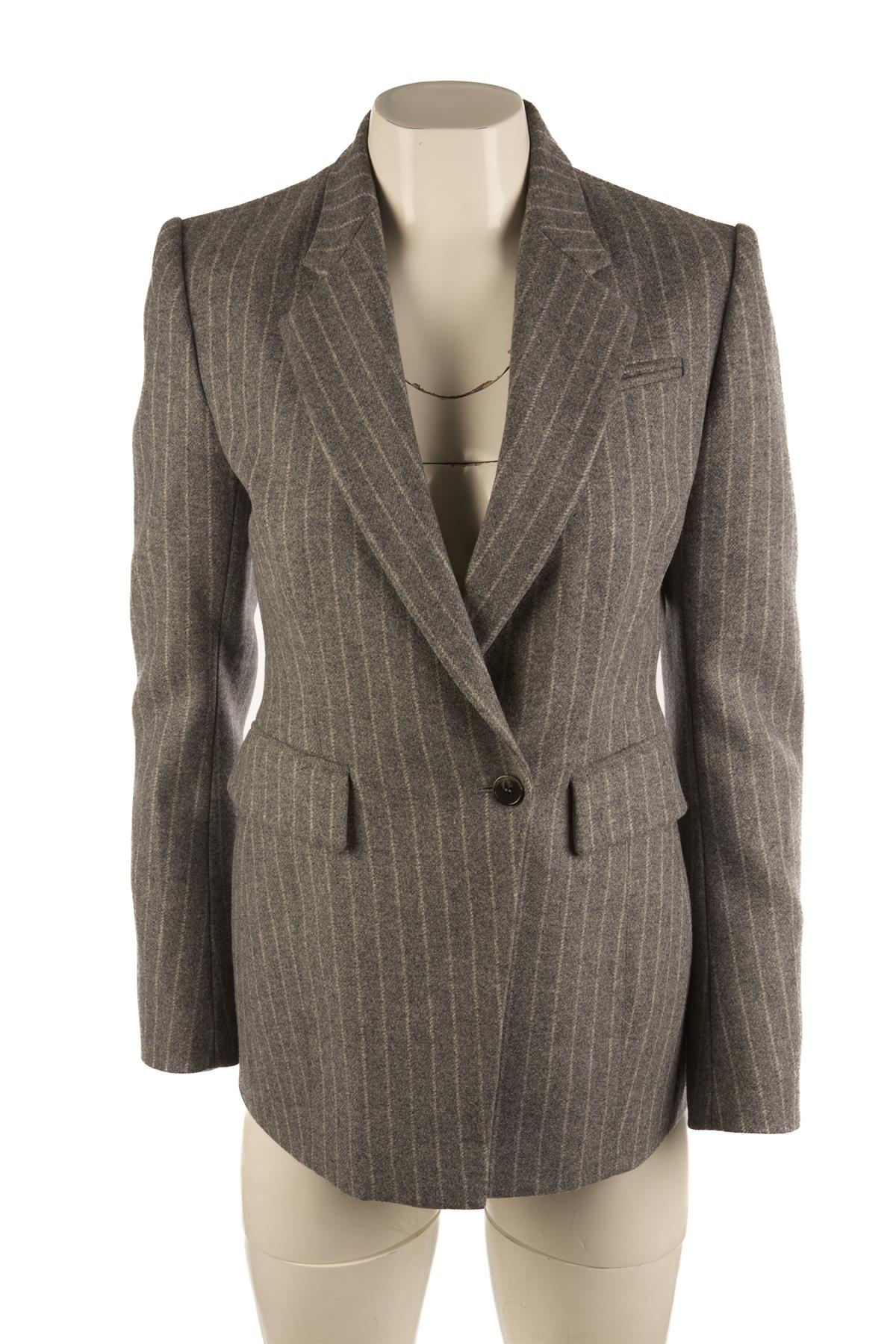 ANOTHER TOMORROW GREY WOOL BLAZER IT 38 UK 6