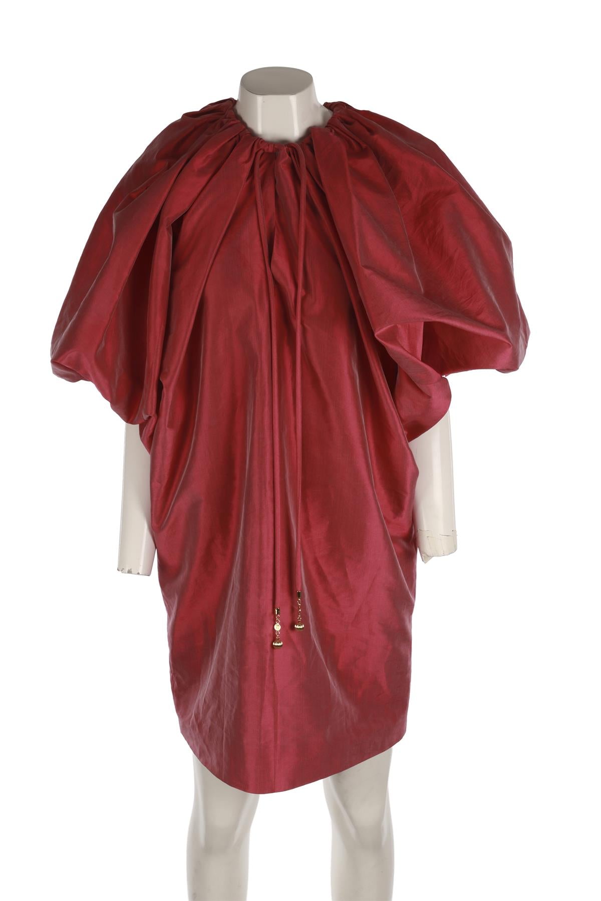 LANVIN PINK SILK MINI DRESS FR 40 UK 12