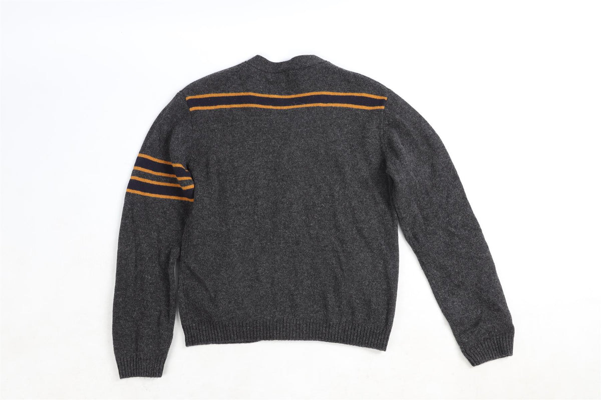 BONPOINT GREY TEEN BOYS CARDIGAN 14 YEARS