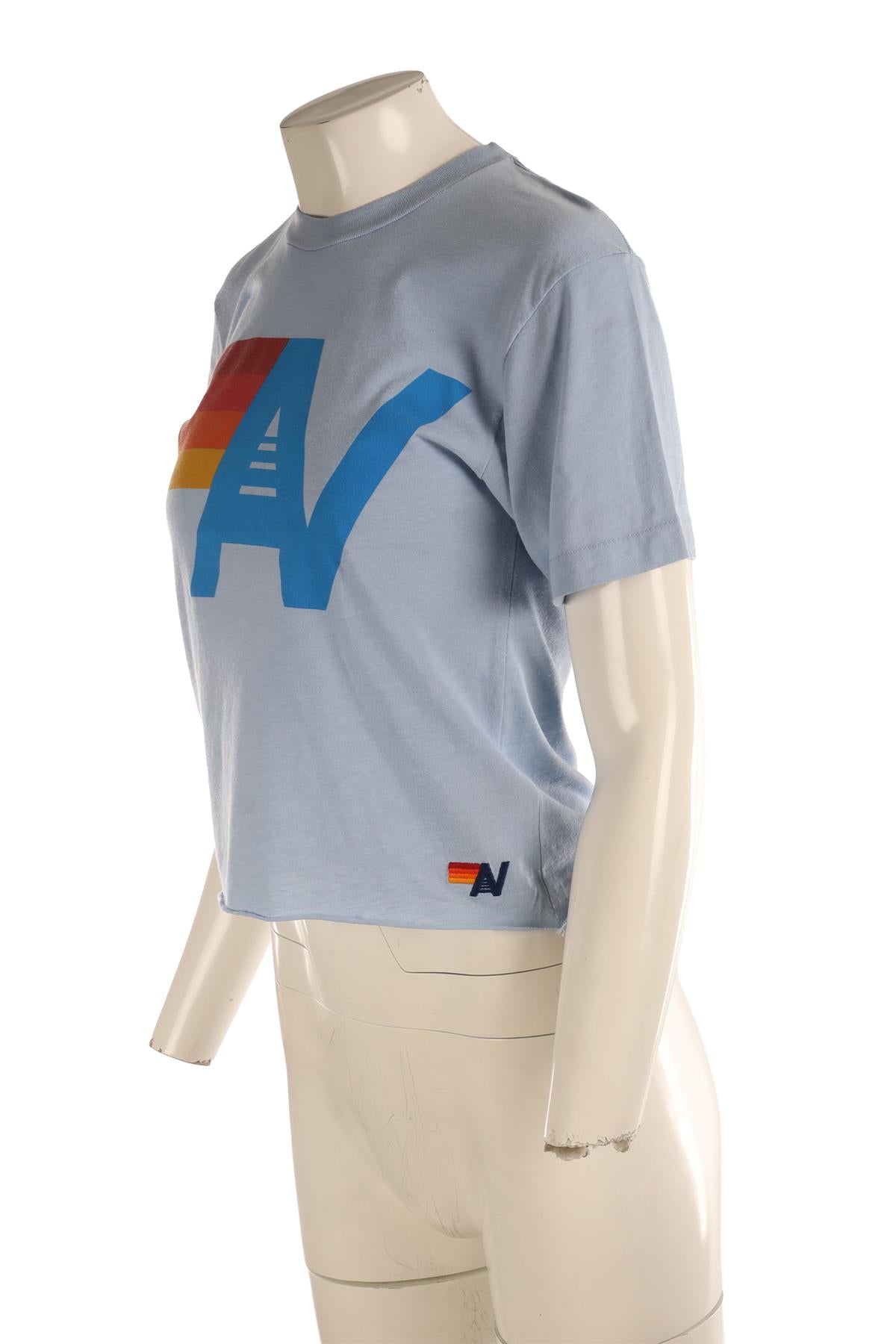 AVIATOR NATION BLUE COTTON T-SHIRT XSMALL