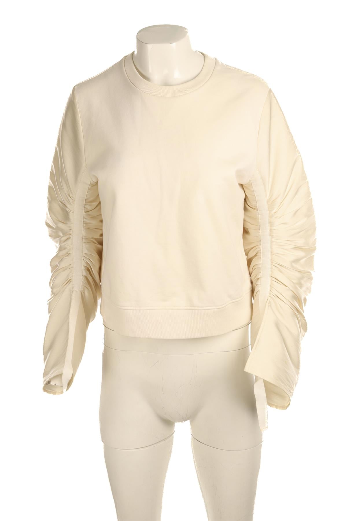 3.1 PHILLIP LIM IVORY COTTON SWEATSHIRT XSMALL