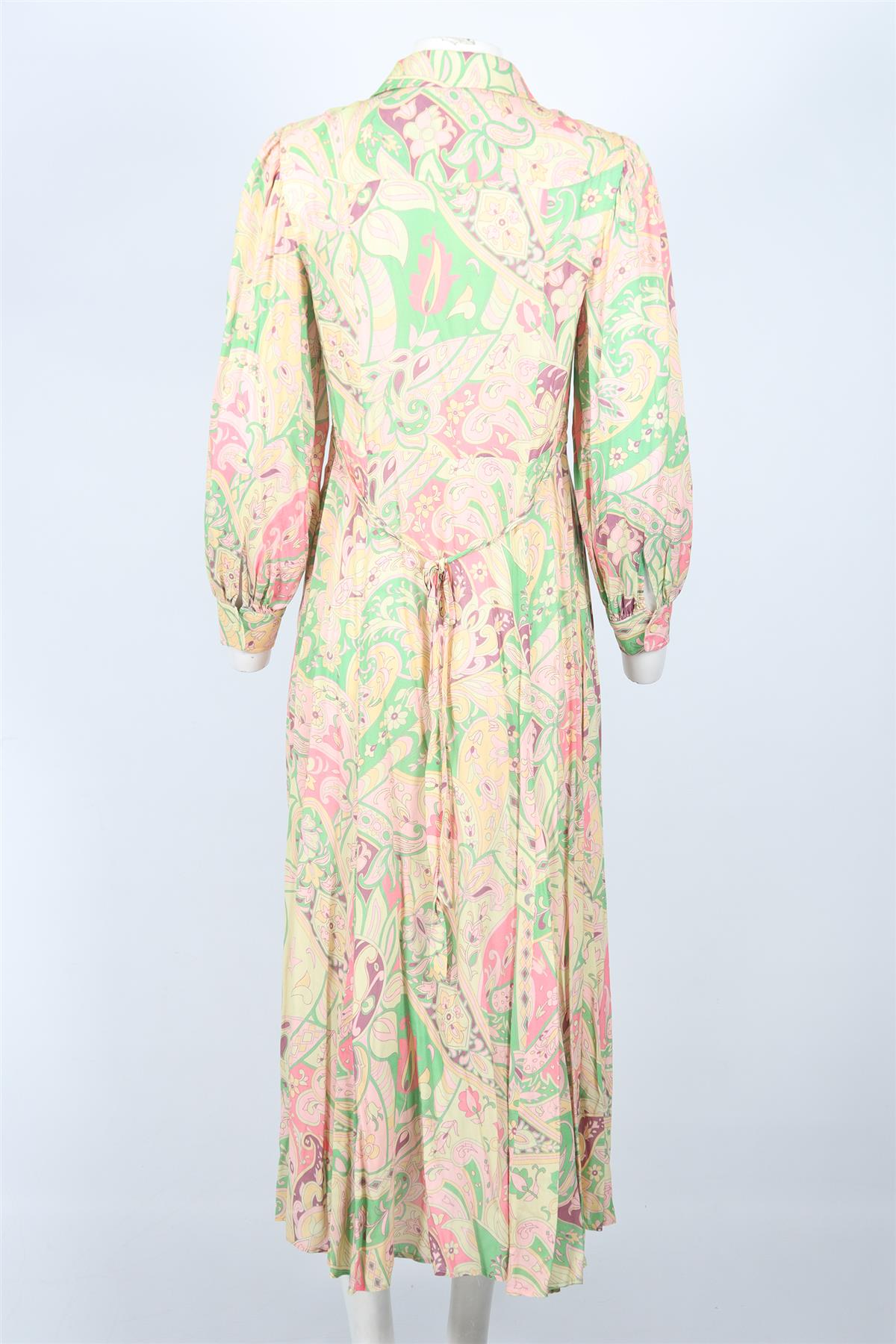 RIXO VISCOSE MAXI DRESS UK 12
