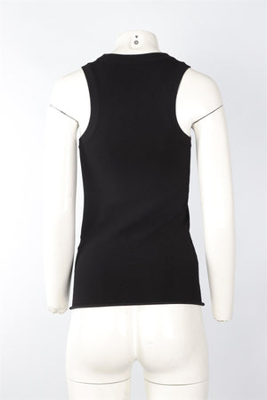 JOSEPH BLACK KNIT TOP SMALL