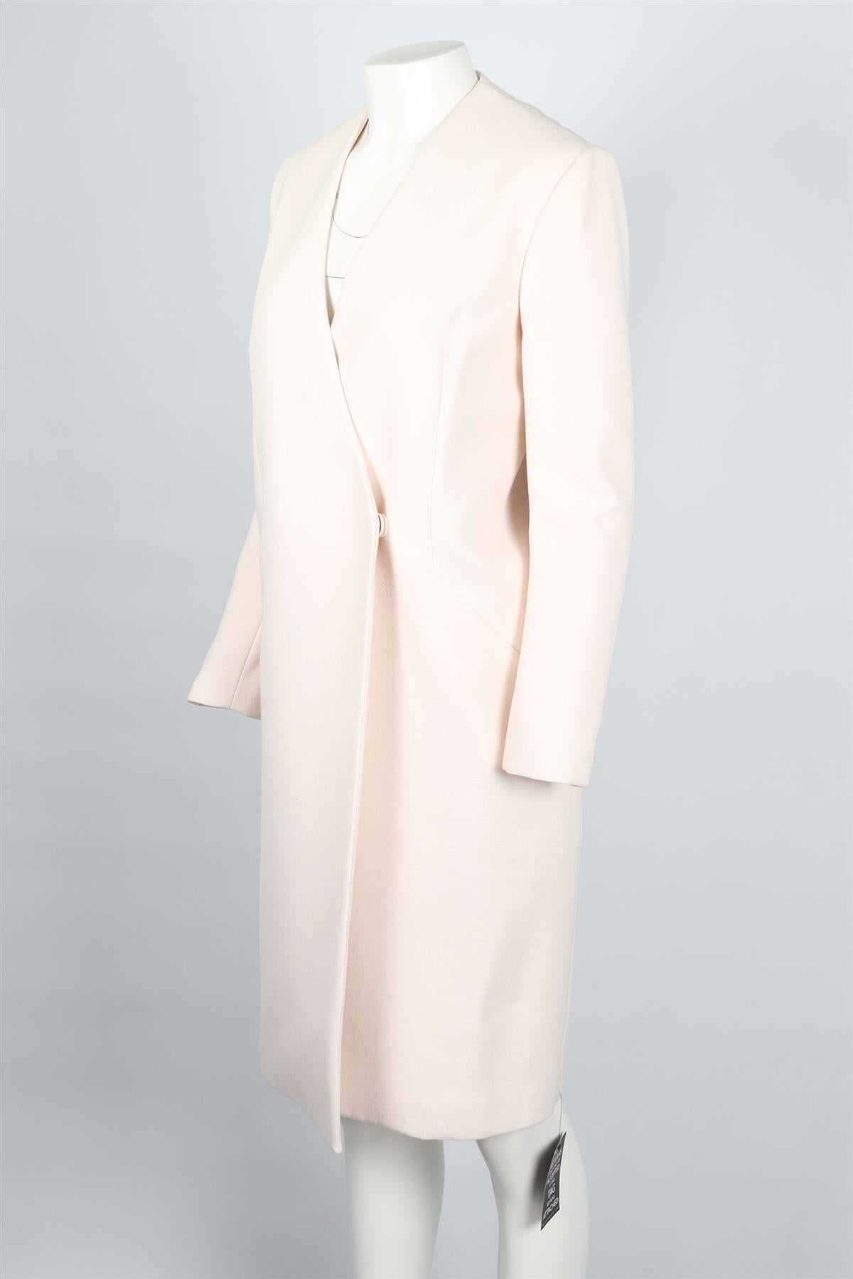 KARL LAGERFELD PINK WOVEN COAT FR 38 UK 10